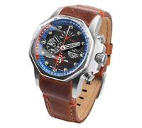 Vostok Europe Atomic Age Herren Uhr analog Quarzwerk mit Leder Armband YM86-640A696