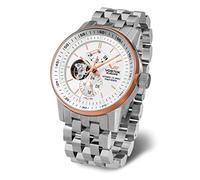 Vostok Europe GAZ 14 Limousine mit Glieder Edelstahlband Automatik Power Reserve YN84-565E550-B