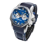 Vostok Europe Atomic Age Herren Uhr analog Quarzwerk mit Leder Armband VK64-640A700