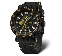 Vostok Europe Uhren VK61-575C589 Herrenuhr Chronograph Energia Rocket Schwarz/Gelb