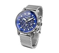 Vostok Europe Herrenuhr Expedition South Pole Chronograph Stahl/Blau
