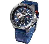 Vostok Europe Herrenuhr Almaz Space Station Multifunktion Lederband Blau 320A652-L