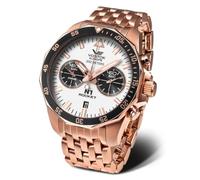 Vostok Europe Herrenuhr Rocket N1 Chronograph Braun/Roségoldfarben 6S21-225B619