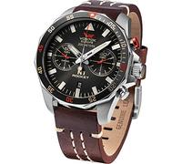 Vostok Europe Rocket Herren Uhr analog Quarzwerk mit Leder Armband 6S21-225A618