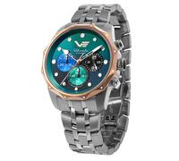 Vostok Europe JS20-125E752-B Damenuhr Chronograph Vilnele Stahl/Grün