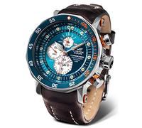 Vostok Europe Uhren YM86-620A636-BLAU Herren-Uhr Multifunktion Lunokhod 2 Blau