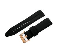 Vostok Europe Lunokhod 2 Silikonarmband 25 mm schwarz, Schließe rose
