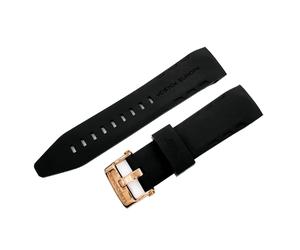 Vostok Europe Lunokhod 2 Silikonarmband 25 mm schwarz, Schließe rose