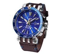 Vostok Europe NH34-575A716BLUE Herrenuhr Automatik GMT Energia Rocket Blau 2 Bänder