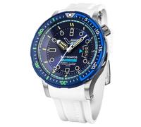 Vostok Europe NH35-511E768-WHT Herren-Taucheruhr Batiscafos Weiß/Blau