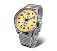 Vostok Europe Space Race Herrenuhr Automatik mit Milanaiseband 20 ATM Datum 325A663-B