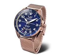 Vostok Europe Space Race Herrenuhr Automatik mit Milanaiseband 20 ATM Datum 325B746-B