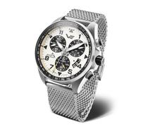 Vostok Europe Space Race Herrenuhr Chronograph mit Milanaiseband 20 ATM Datum 325A743-B