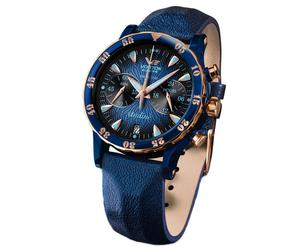 Vostok Europe Undine Lady Line Chronograph VK64-?515E628 blau mit Wechselbänder