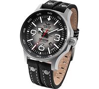 Vostok Europe Herrenuhr mit Nieten Lederband Expedition Nordpol 1 Automatik YN55 595A639