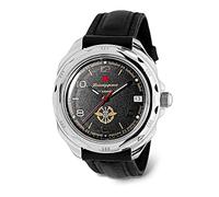 VOSTOK | Komandirskie Signal Corps Commander Russo Army Militärstil Mechanische Uhr | Serie 296, 211296 Leder, Militär