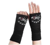 VOYANTE 1 Paar Stray Fingerlose Handschuhe, Gloves für Stray Merch, Schwarze Baumwoll Skz Merch Strickhandschuhe für Stray Fans Damen Herren Kinder Alltag Halloween Accessoires