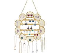 Voyyphixa Sonnenblume Ohrring Halter Schmuckhalter Wand Jewelry Holder Organizer HäNgender Schmuck Organizer für Ohrringe, Ohrstecker, Halsketten, Armbänder, Ringe (Flower)