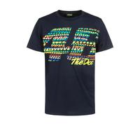 Valentino Rossi Heritage T-Shirt mit buntem "46" Print in dunkelblau XXL