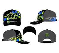 Valentino Rossi Cap VR46 Monster DUAL,Man,Black,One Size