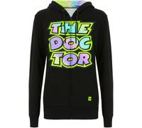 VR46 The Doctor Damen Hoodie, schwarz-mehrfarbig, Größe XS