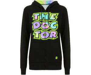 VR46 The Doctor Damen Hoodie, schwarz-mehrfarbig, Größe XS