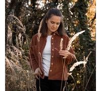 Vresh Clothing Vani - Cord Hemd aus Biobaumwolle ROSTBRAUN XL