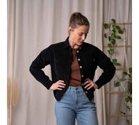 Vresh Clothing Vani - Cord Hemd aus Biobaumwolle SCHWARZ XL