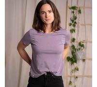 Vresh Clothing Veli - Crop T-Shirt aus Tencel-Mix Lila L