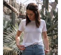 Vresh Clothing Veli - Crop T-Shirt mit TENCEL (TM) Lyocell Weiß XL