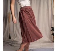 Vresh Clothing Velipa - Midi Rock aus Tencel-Mix Rotbraun XL