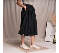 Vresh Clothing Velipa - Midi Rock aus Tencel-Mix Schwarz M