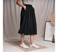 Vresh Clothing Velipa - Midi Rock aus Tencel-Mix Schwarz XL