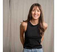 Vresh Clothing Vinja - Crop Top aus Biobaumwolle Schwarz L