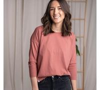 Vresh Clothing Vleur, 3/4-Longsleeve aus Biobaumwoll-Mix Hibiskus M