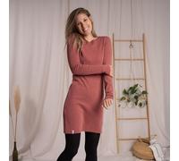 Vresh Clothing Vlora - Langarmkleid aus Biobaumwolle Hibiskus XS