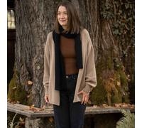 Vresh Clothing Vreda, Strick Cardigan aus Biobaumwolle Beige M-XL