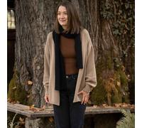 Vresh Clothing Vreda, Strick Cardigan aus Biobaumwolle Beige XS-M