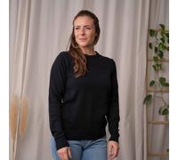 Vresh Clothing Vrenja, Klassischer Strickpullover aus Biobaumwolle Schwarz S