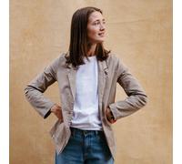 Vresh Clothing Vridolina - Blazer aus Biobaumwoll-Mix Beige XS