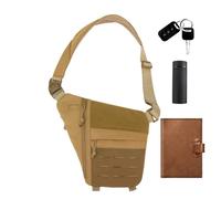 Vriusi Versteckte Umhängetasche unter den Achseln, Unterarmtasche, Sicherheits-Achsel-Aufbewahrungstasche, Mehrzweck-Tasche aus wasserdichtem und verschleißfestem Nylon, Umhängetasche, kaki,