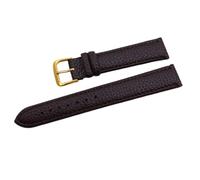 VRKRTVBLB 2 Stück Leder-Uhrenarmbänder 12-22 mm for Damen und Herren, Uhrenzubehör(Brown,18mm)