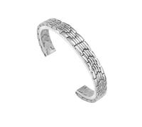 VRKRTVBLB 8 mm 10 mm 12 mm 14 mm Uhrenarmband aus Edelstahl, massive Metallbänder, Zubehör for Männer und Frauen(Silver,10mm)