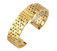 VRKRTVBLB Edelstahl-Uhrenarmband, universelle Riemen, Armband, 18 mm, 20 mm, 22 mm, Uhrengürtel-Zubehör(GD,22mm)
