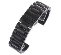 VRKRTVBLB Schnellverschluss-Uhrenarmband aus Holz, 20 mm, 22 mm, Unisex-Armband, Ersatz-Holzarmband(Black,20mm)