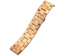VRKRTVBLB Schnellverschluss-Uhrenarmband aus Holz, 20 mm, 22 mm, Unisex-Uhrenarmband, Holzarmband(Brown,22mm)