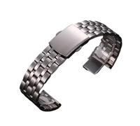 VRKRTVBLB Uhrenarmband aus Edelstahl mit Schnellverschluss, 18 mm, 20 mm, 22 mm, universelles Ersatzarmband aus Metall for Herren und Damen(A,20mm)