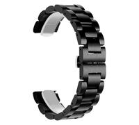 VRKRTVBLB Uhrenarmband aus Holz, 20 mm bis 22 mm, Unisex-Armband, Ersatz-Armband aus Holz(Black,20mm)