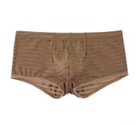 VRTYVEYBB 90% Polyamid Herren Unterwäsche Trunks Stretch Fit | Streifenmuster, Mesh-Belüftung, niedrige Passform, täglicher Komfort, weicher Stoff