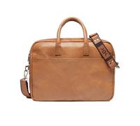 VS SID & VAIN große Laptoptasche echt Leder - 15 Zoll Laptop Business-Tasche CEDAR -College Umhängetasche Aktentasche mit Schultergurt - Ledertasche Herren und Damen braun handgefertigt